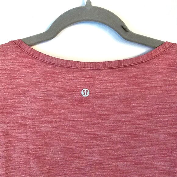Lululemon Women’s V-Neck Sleeveless Top Pink Sz. 12 | Studio to Street Yoga Tank - Picture 4 of 7